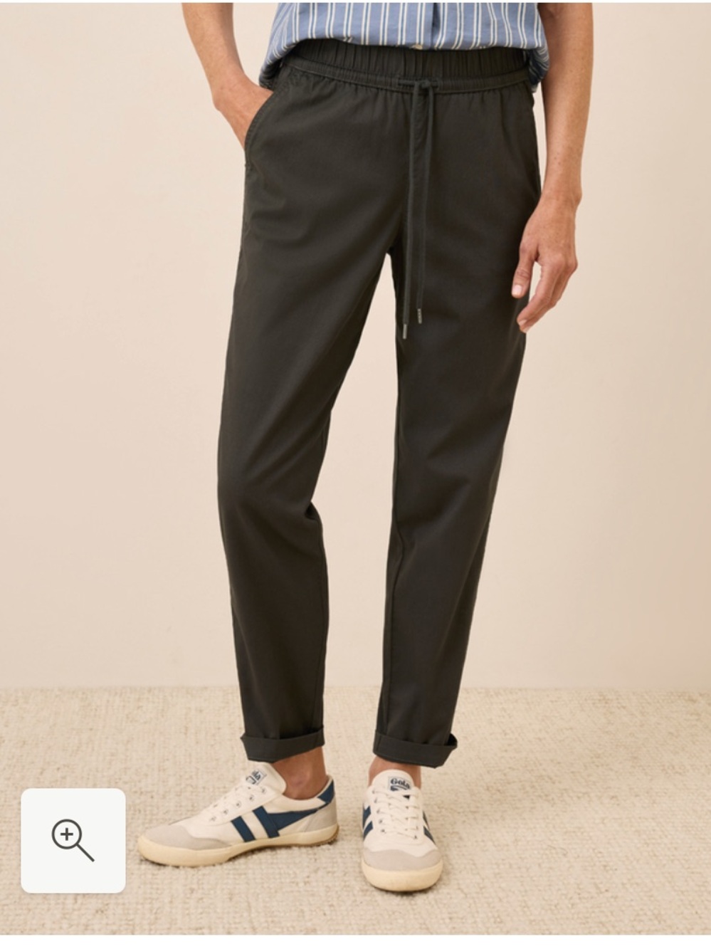 Organic Daily Twill Ultra-High Rise Tapered Pant